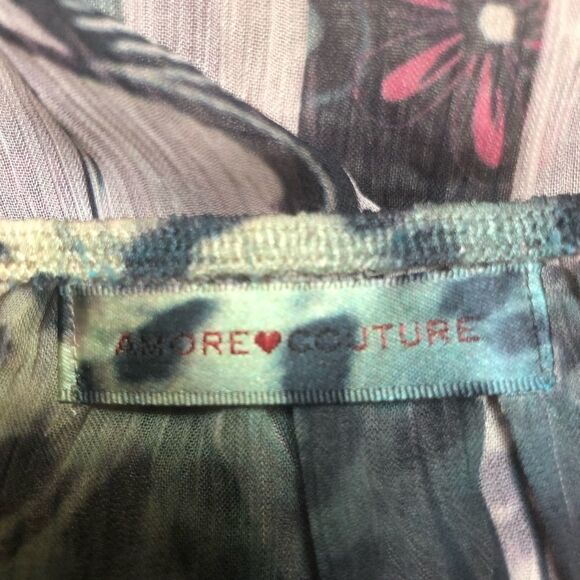 Amore Couture Bohemian Scoop Neck Blouse XS - Picture 4 of 6